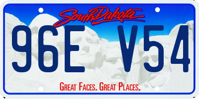 SD license plate 96EV54