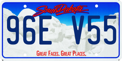 SD license plate 96EV55