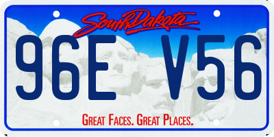 SD license plate 96EV56