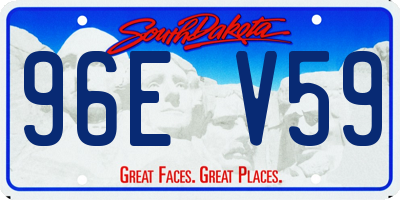 SD license plate 96EV59