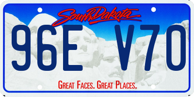 SD license plate 96EV70