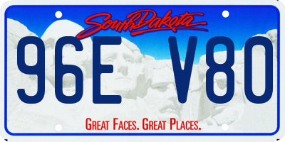 SD license plate 96EV80