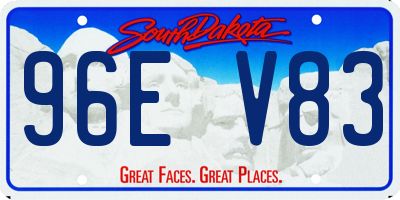 SD license plate 96EV83