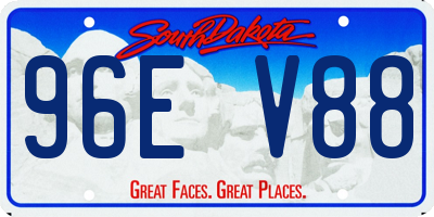 SD license plate 96EV88