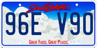 SD license plate 96EV90