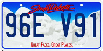 SD license plate 96EV91