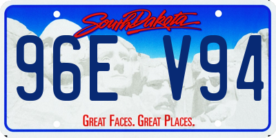 SD license plate 96EV94