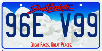 SD license plate 96EV99