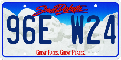 SD license plate 96EW24