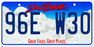 SD license plate 96EW30