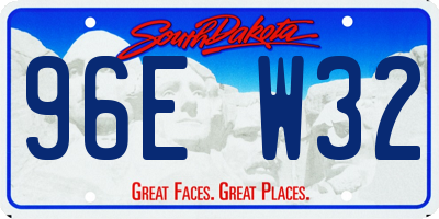 SD license plate 96EW32