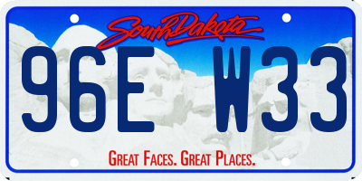 SD license plate 96EW33