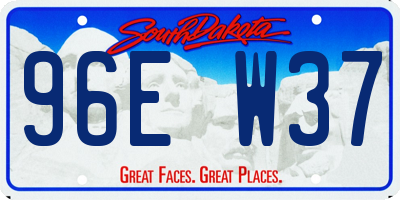 SD license plate 96EW37