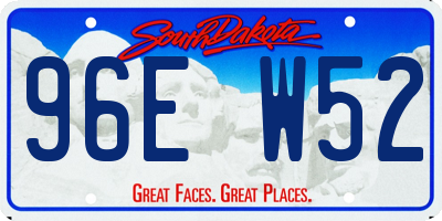 SD license plate 96EW52