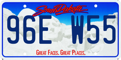 SD license plate 96EW55