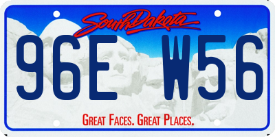 SD license plate 96EW56