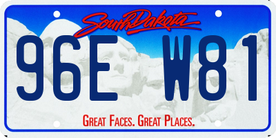 SD license plate 96EW81