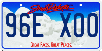 SD license plate 96EX00