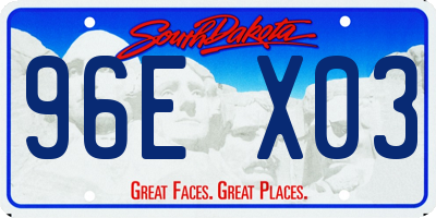 SD license plate 96EX03