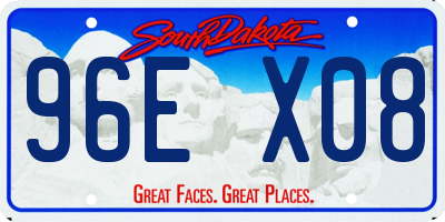 SD license plate 96EX08