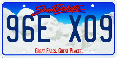 SD license plate 96EX09