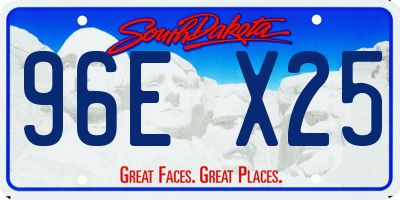 SD license plate 96EX25