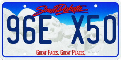 SD license plate 96EX50