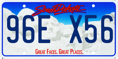 SD license plate 96EX56