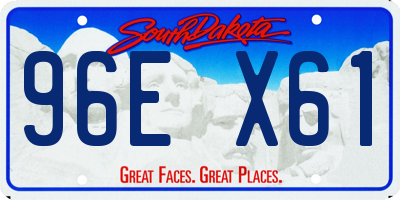 SD license plate 96EX61