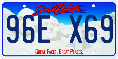 SD license plate 96EX69