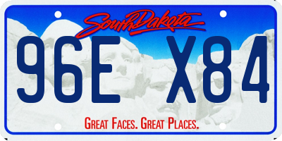 SD license plate 96EX84