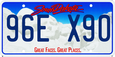 SD license plate 96EX90
