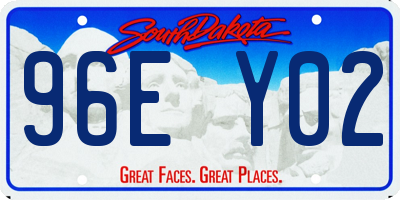 SD license plate 96EY02