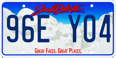 SD license plate 96EY04