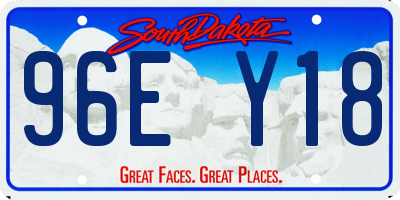 SD license plate 96EY18