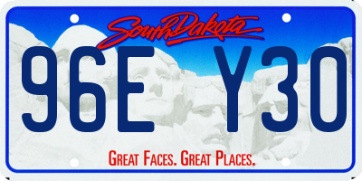 SD license plate 96EY30