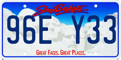 SD license plate 96EY33