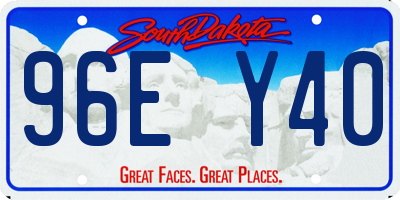 SD license plate 96EY40