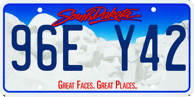 SD license plate 96EY42