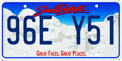 SD license plate 96EY51