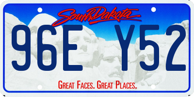 SD license plate 96EY52