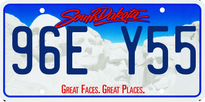 SD license plate 96EY55