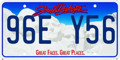 SD license plate 96EY56