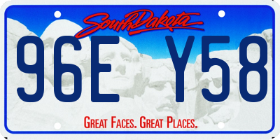 SD license plate 96EY58