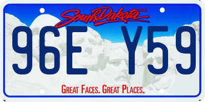 SD license plate 96EY59