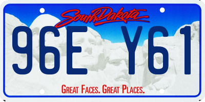 SD license plate 96EY61