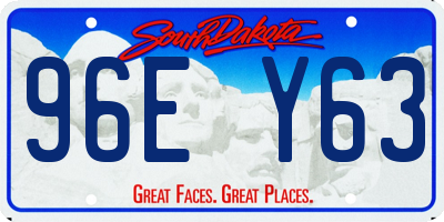 SD license plate 96EY63