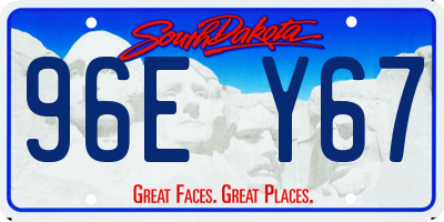 SD license plate 96EY67