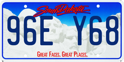 SD license plate 96EY68