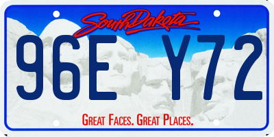 SD license plate 96EY72